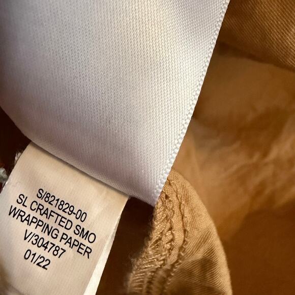 Old Navy Smocked Bodice Tank Top XXL Beige Sleeveless Ruffle Trim Cotton Boho - Picture 8 of 9